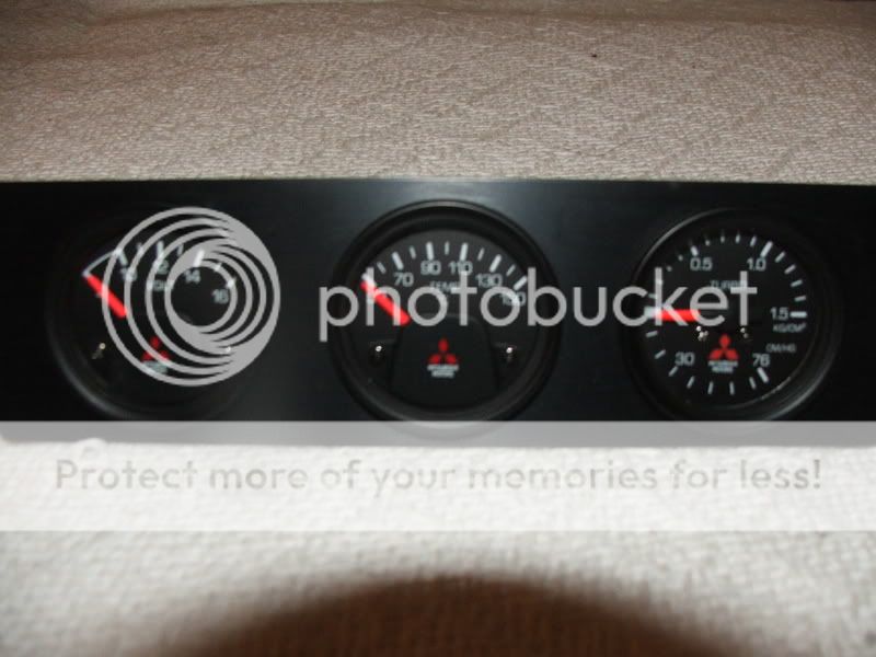 Evo MR triple Gauge pod EvolutionM Mitsubishi Lancer and Lancer